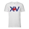 T-shirt Homme Fabulous Col Rond Blanc - XV France Rugby Sport Ballon Equipe-0