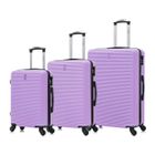 Set de Valises - CELIMS FRANCE - Weekend - 3 Pièces - Ultra-Résistant - Roues 360° - Violet