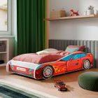 KOBI Lit enfant pour un garçon Auto "4x4" 160x80 sommier + matelas