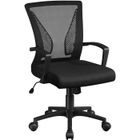 Yaheetech Chaise de Bureau Ergonomique- Certifié SGS-Roulettes 360° Fauteuil Maille Mesh Réglable en Hauteur et en Inclinaison