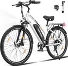 Vélo électrique VAE - HITWAY - Blanc - 28"- Batterie Amovible 250W 36V 13Ah - Shimano 7 Vitesses - VTT Électrique
