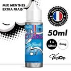 VAP'OP E-liquide pour Cigarette Électronique - Saveur Mix Menthe Extra Frais - 50ml - Sans Nicotine 0mg - 50PG/50VG - Vape Française