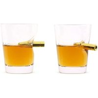 Bar Amigos Lot de 2 verres à shot fantaisie 60 ml – Verres à liqueur Verre cristal transparent
