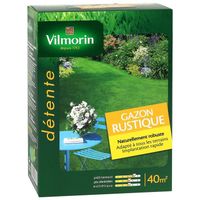 VILMORIN Graines Gazon RUSTIQUE 40 m²- 1 kg