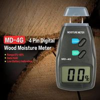 Détecteur d'humidité Humidimètre en bois à 4 broches MD-4G Humidimètres numériques pour grains de sol à cristaux liquides - 251597