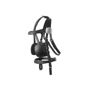 Harnais De Conduite Pour Poney Tough-1 Samson Deluxe, Nylon Noir Taille Poney, Neuf