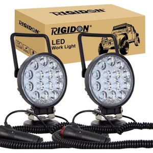 RIGIDON Lot de 2 rampes de phare LED 12,7 cm, 42 W, V, V, lampe de travail  LED
