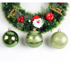Boule de Noel Sapin de Noel Boules 3cm 24pcs Ambiance Decoration Noel Rouge