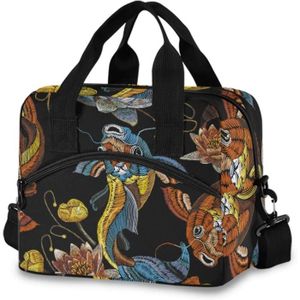Releess Sac à déjeuner isotherme vintage Motif tête de mort Réutilisable Pour femme homme fille garçon Releess Sac à déjeuner isotherme vintage Motif tête de mort Réutilisable Pour femme homme fille garçon