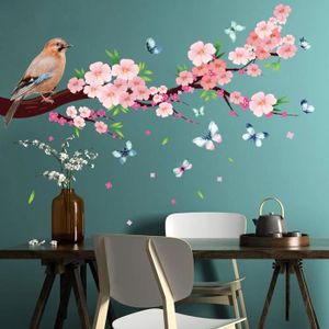 Wewoo - Sticker mural 3D Jardin Plante Fleur Papillon Stickers