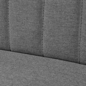 CANAPÉ FIXE Canapé HILILAND - Gris clair - 117 x 55,5 x 77 cm - Rembourrage en tissu et cadre en bois