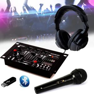 PACK SONO Kit Table de Mixage DJ21 USB Bluetooth + Casque SO