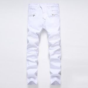 JEANS Jeans Moto Slim Fit Homme Fashion Effet Plisse 5 P