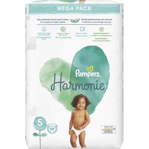 COUCHE PAMPERS Harmonie Taille 5 - 64 Couches