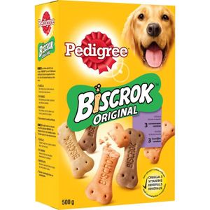 BOITES - PATÉES PEDIGREE Biscrok Biscuits pour chiens - 500 g