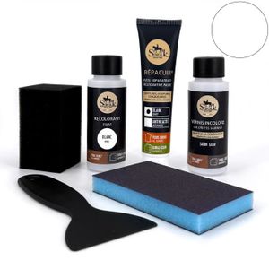 Peinture-Teinture Professionnelle MOTIP Pour Cuir - 200ml - Blanc RAL 9010 - Neuf