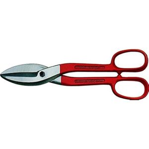 Tin Snips Ciseaux à Tôle Ciseaux Cisaille Outil à Main PP Poignée Lame Droite Jaune