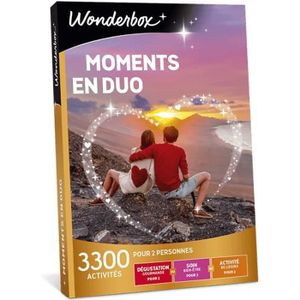 COFFRET SÉJOUR Box cadeau - Moments en duo - Wonderbox - 3300 activités à partager en amoureux