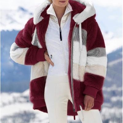 manteau laine polaire femme