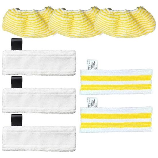 6Pcs Tête De Balais Tampon à récurer Rechange en Microfibre de Vadrouille pour Bissell Spinwave