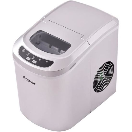 DREAMADE Machine à Glaçons 18KG/24H avec Écran LCD, Réservoir d'Eau 3,2 L, Double Injection d'Eau, Fonction d'Auto-Nettoyage, - Electroménager DREAMADE Machine à Glaçons 18KG/24H avec Écran LCD, Réservoir d'Eau 3,2 L, Double Injection d'Eau, Fonction d'Auto-Nettoyage, - Electroménager