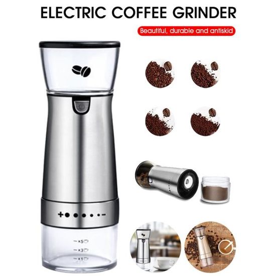 Moulin À Café De Camping, Moulin À Épices Puissant De 150 W, Mini