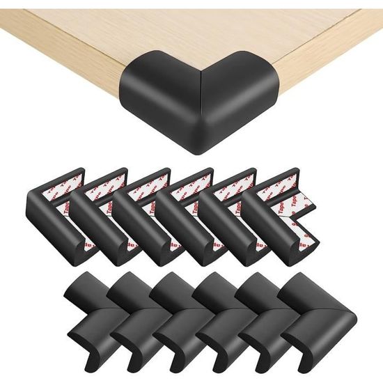 Protection Angles Meubles Bébé - Kit Sécurité Enfant - Mousse Antichoc - 2m + 4 Coins + Serrures