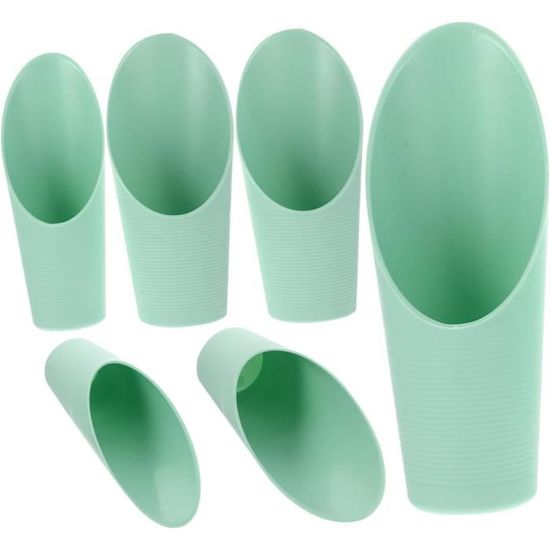 5 Mini Cuillères-Mesure En Métal - Multicolores - Pour Sel, Épices, Café, Sucre - Longueur 8,3 Cm - Avec Anneau Pour Porte-Clés Ou Collier