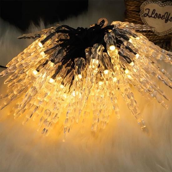 Decoration Noel Exterieur Solaire Stalactite, Guirlande Lumineuse