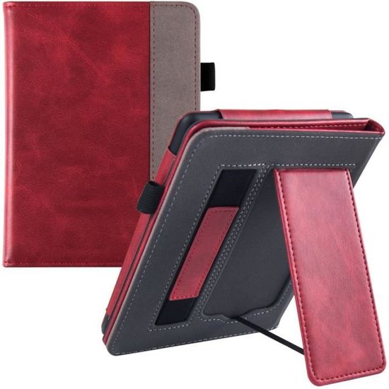 Étui rouge vin pour étui Kindle Paperwhite 11e génération (6,8 pouces 2021  publié) - Housse magnétique en cuir PU style-136 - Cdiscount Informatique