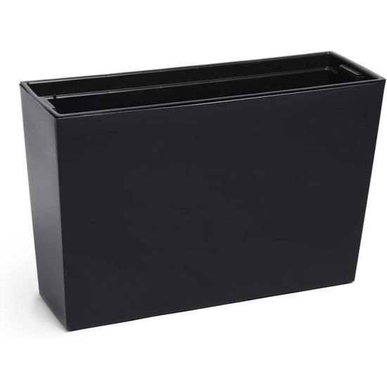 Vaso Portavasi In Rattan Per Piante - Resistente Ai Raggi UV, Con Foro Di Scarico, 19x56x19.5 Cm, Marrone Scuro