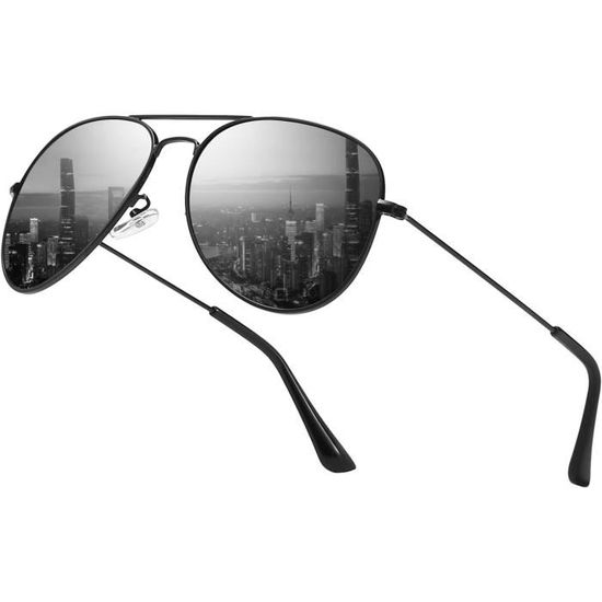 Lunettes De Soleil Polarissées VEGUEROS Carrées Vintage - UV400 Unisexe - Multico