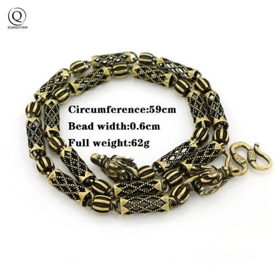 YouU Broches Chaîne 4 Maillons Avec Tête De Cerf - Ensemble Collier Et Épingles Rétro Or