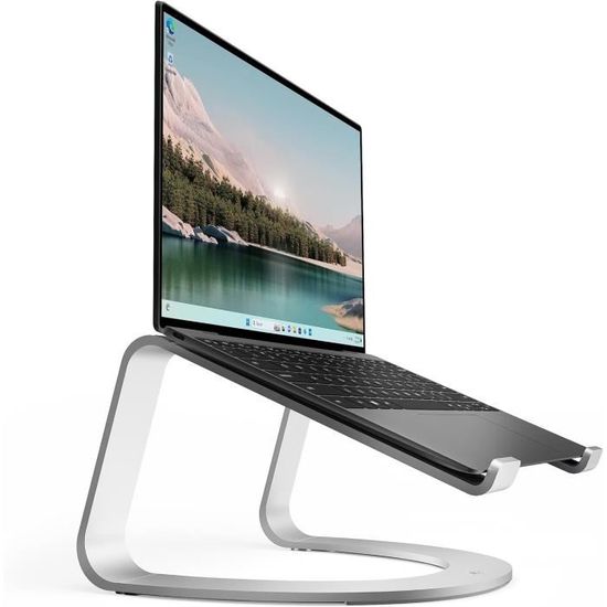Support Ordinateur Portable NGS Lapnest - Base Rembourrée Réglable 8 Niveaux - Pour PC Jusqu'à 15,6"