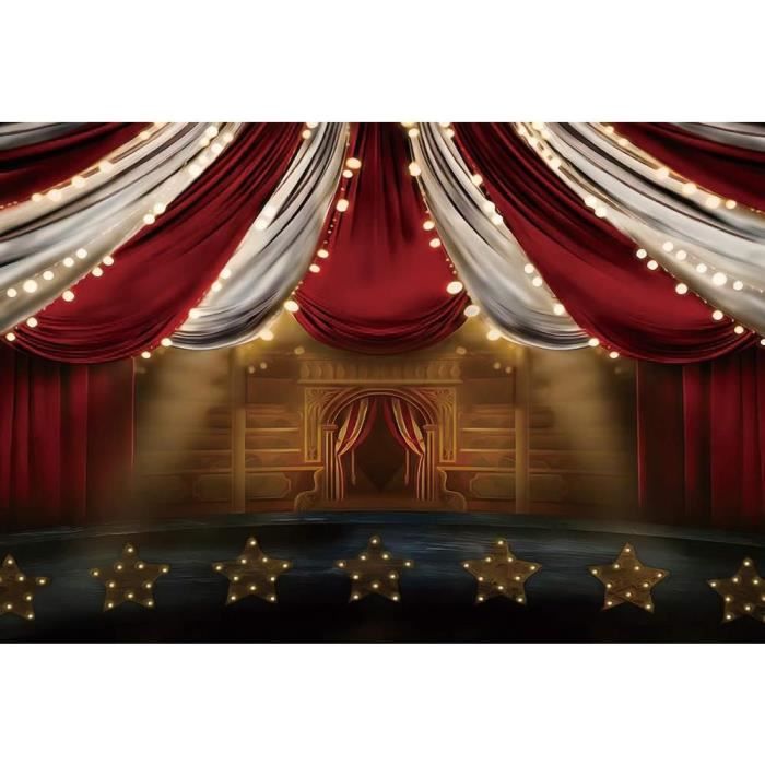 Renaiss 2.5x1.8m Rideau Rouge scène Toile de Fond théâtre scène projecteur Photographie Fond fête d'anniversaire Festival célébration décor Vinyle Photo Studio vidéo Accessoires Renaiss 2.5x1.8m Rideau Rouge scène Toile de Fond théâtre scène projecteur Photographie Fond fête d'anniversaire Festival célébration décor Vinyle Photo Studio vidéo Accessoires