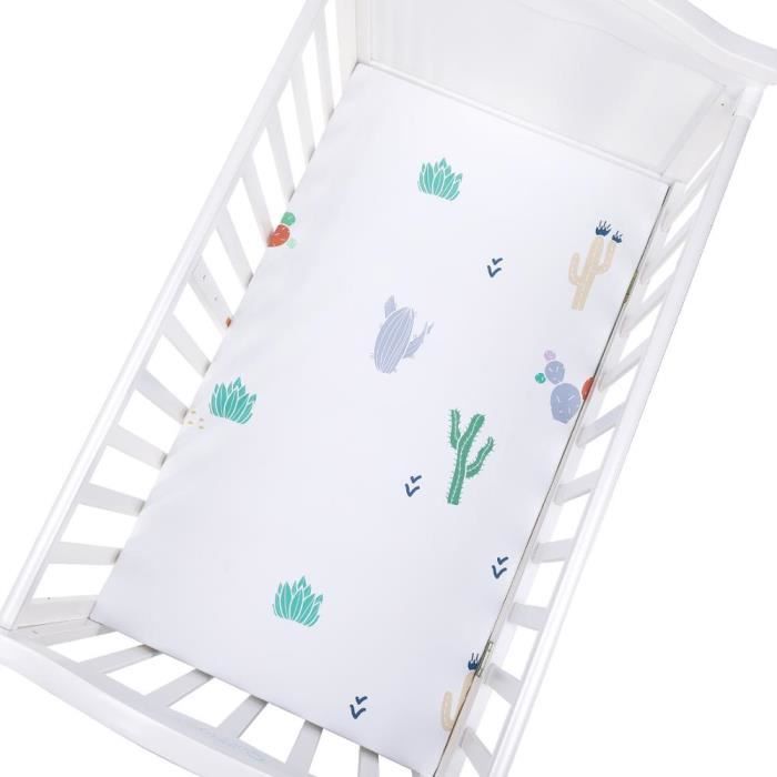 Drap-housse Pack N Play 100% Coton - 99x69cm - Poche 12.7cm - Flanelle Douce - Gris