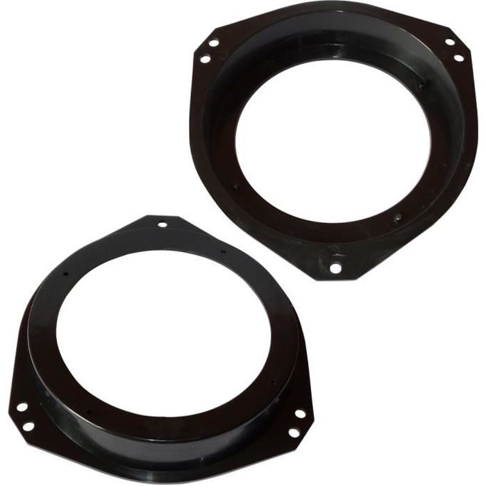 Aerzetix: 2 adaptateurs supports de haut-parleurs enceintes 130mm porte avant pour Opel Corsa B C Tigra Vivaro Renault Trafic