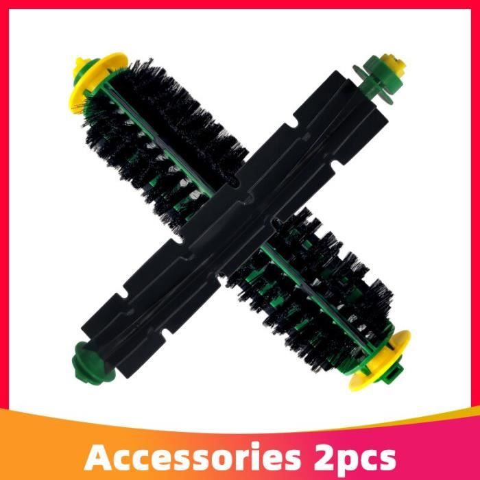 Une paire Brosse - Kit de remplacement pour aspirateur robot iRobot Roomba série 500, avec filtre Hepa, bross