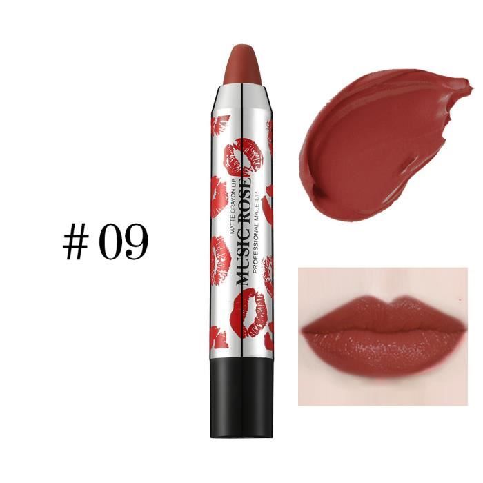 rouge à lèvres Longue durée imperméable à l'eau mat rouge à lèvres brillant à lèvres pigmenté hydratant 24 couleurs