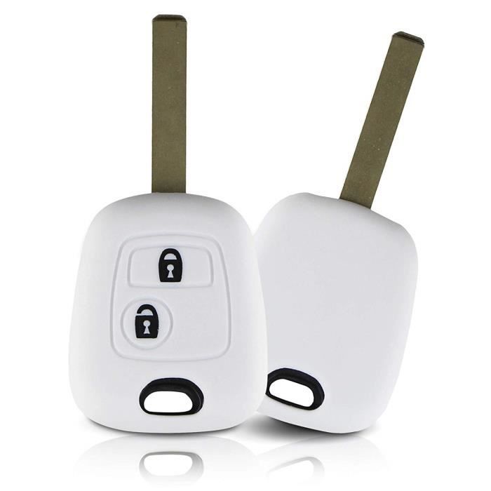 ASARAH Couvercle de clé en Silicone Premium Compatible avec Peugeot, Couvercle de Protection pour clés de Voiture, Couvercle 1683