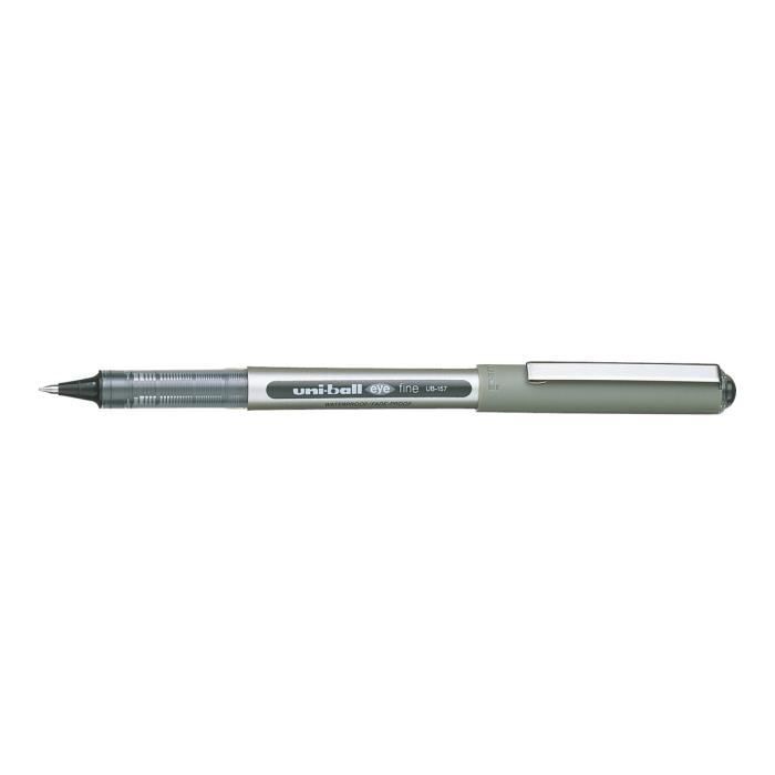 Uni-ball Eye UB-157 Roller noir encre pigmentée à base d'eau 0.7 mm fin pack de 3