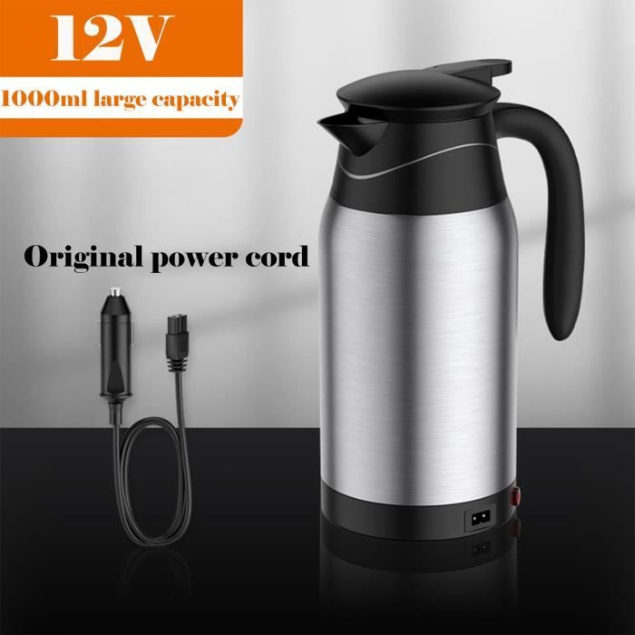 12V 1000ml voiture électrique chauffée tasse bouilloire eau tasse en acier voiture chauffage bouilloire - Buonege 630