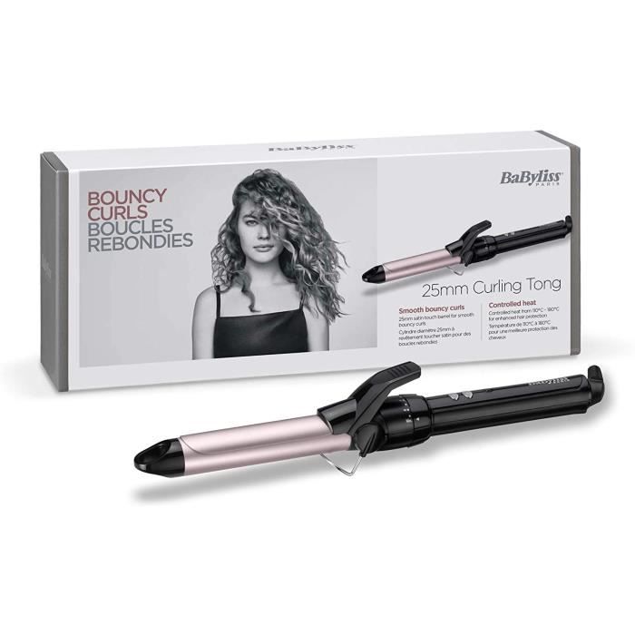 BaByliss Boucleur Curling Tong 25mm pour des Boucles Rapides et Rebondies