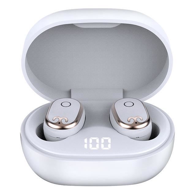 Écouteurs sans fil Bluetooth 5.0 TWS S17, casque d'écoute Hifi stéréo avec microphone, oreillettes de sport avec boîte de chargement