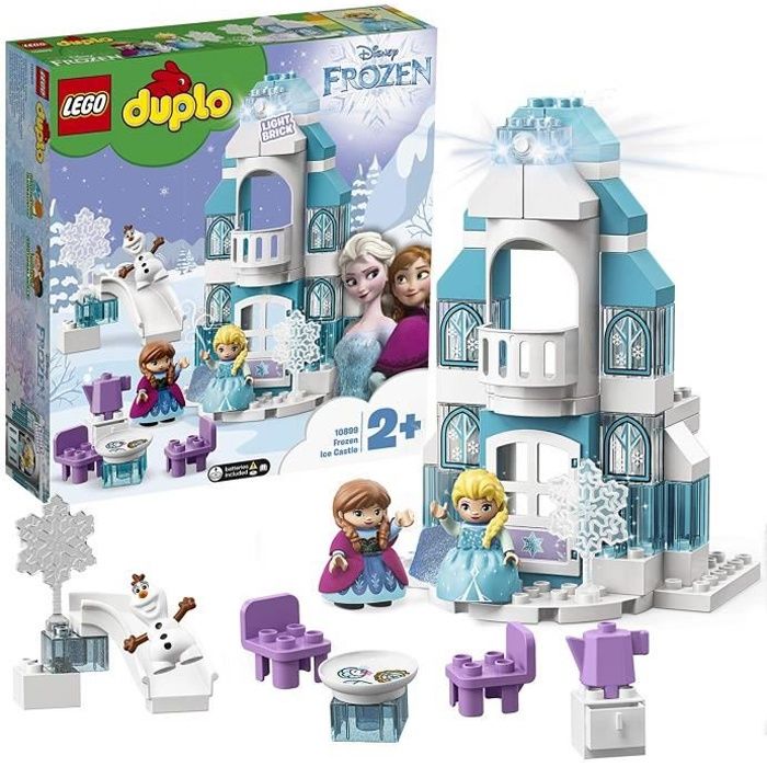 LEGO DUPLO Disney Princess - Le château de la Reine des neiges, Jouet pour Tout-Petits Fille et Garçon dès 2 Ans, 59 Pièces de Co