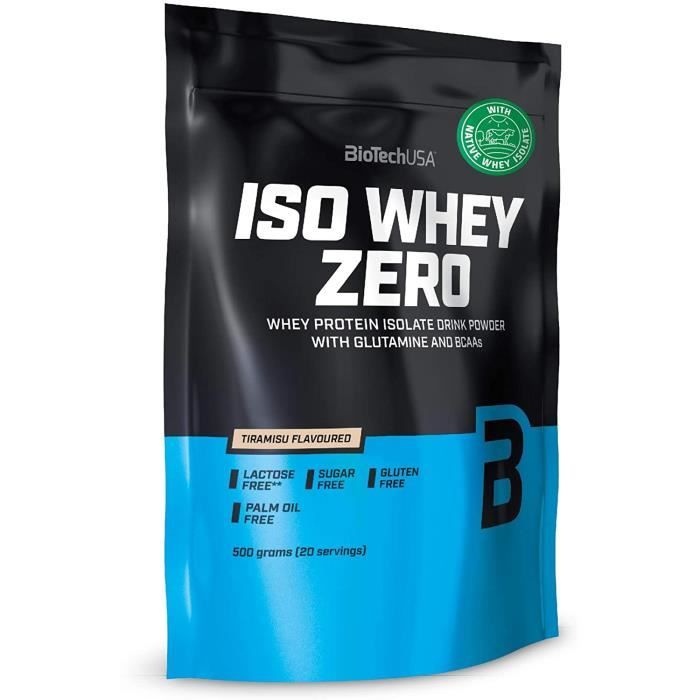 BiotechUSA Iso Whey Zero Tiramisu Sachet de 500 g 715