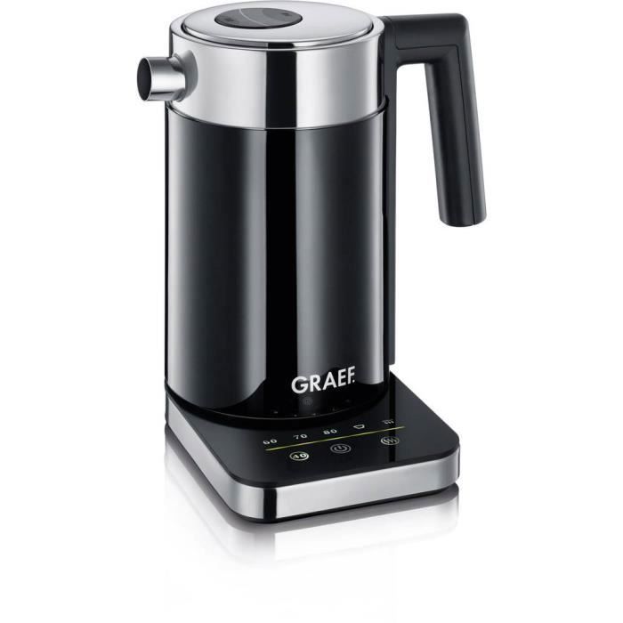 Graef WK502EU Bouilloire sans fil noir, argent