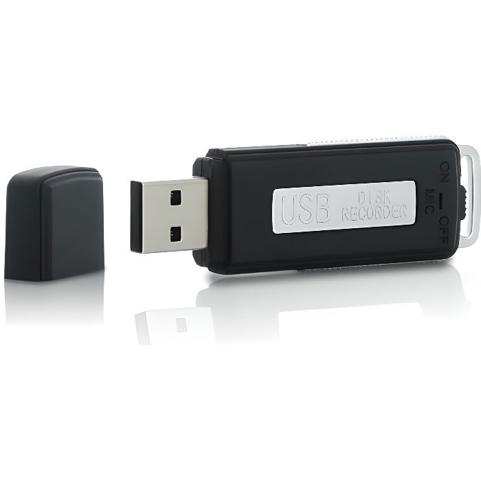 Clé USB audio espion enregistreur - 75h, 4Go - …