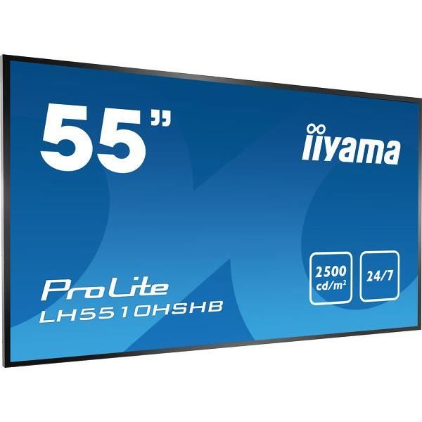 iiyama LH5510HSHB-B1 affichage de messages 139,7 cm (55-) LED Full HD Digital signage flat panel Noir