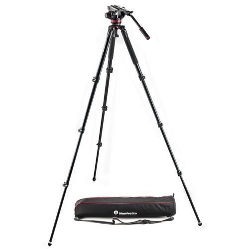 Manfrotto Trépied Vidéo 535 AQ +Rotule MVH500